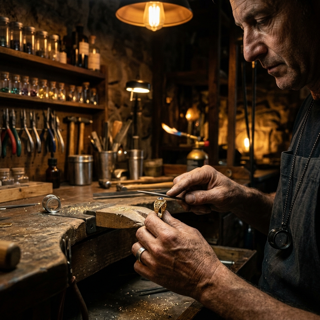 Aurelia artisan crafting fine jewelry