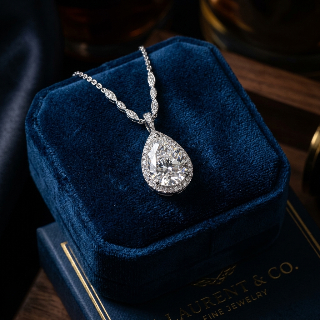 Diamond pendant necklace — $300